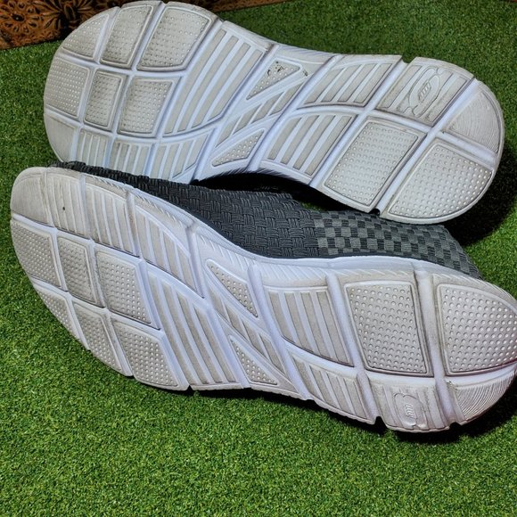 Skechers Men’s Equalizer / Memory Foam Slip-On Shoes – Gray Woven – Size 12 main image 4
